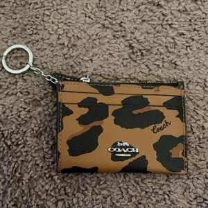 Coach Animal Print Card Holder